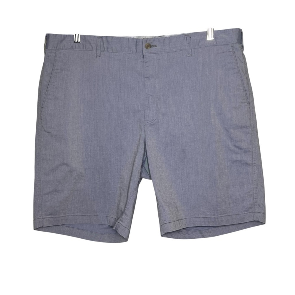 Peter Millar Shorts Mens Size 40 Chino Blue Cotton Blend 9” Inseam Gold Casual